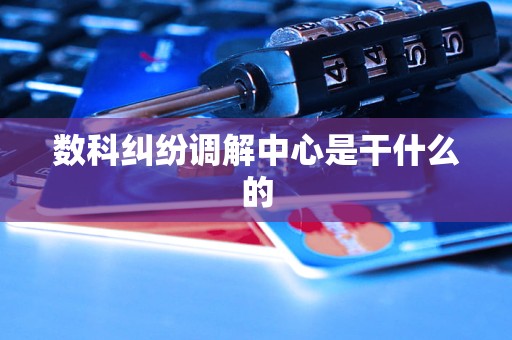数科纠纷调解中心是干什么的