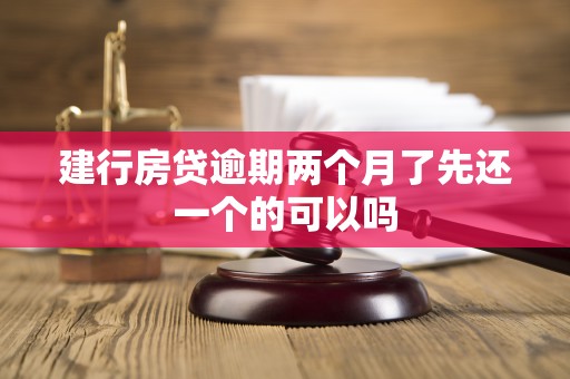 建行房贷逾期两个月了先还一个的可以吗