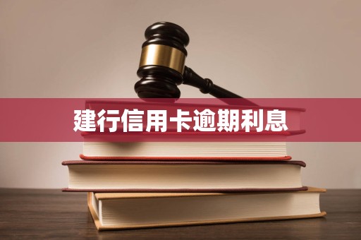 建行信用卡逾期利息