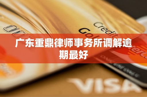 广东重鼎律师事务所调解逾期最好