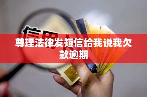 尊理法律发短信给我说我欠款逾期