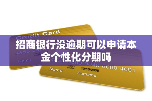 招商银行没逾期可以申请本金个性化分期吗