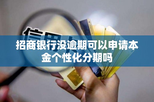 招商银行没逾期可以申请本金个性化分期吗