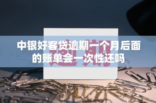 中银好客贷逾期一个月后面的账单会一次性还吗 中银好客贷逾期一个月后面的账单会一次性还吗