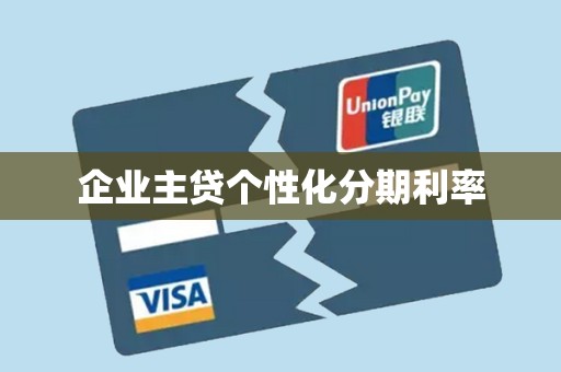 企业主贷个性化分期利率