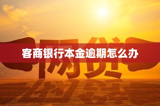 客商银行本金逾期怎么办