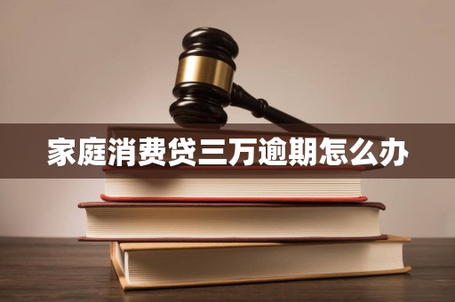 家庭消费贷三万逾期怎么办
