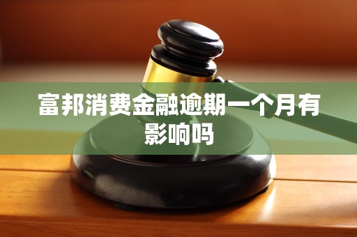 富邦消费金融逾期一个月有影响吗