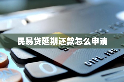 民易贷延期还款怎么申请