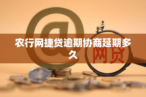 农行网捷贷逾期协商延期多久