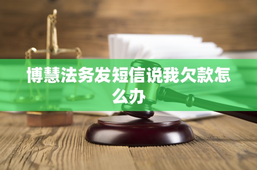 博慧法务发短信说我欠款怎么办
