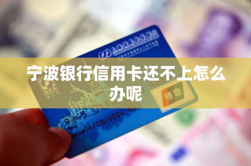 宁波银行信用卡还不上怎么办呢