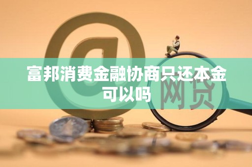 富邦消费金融协商只还本金可以吗