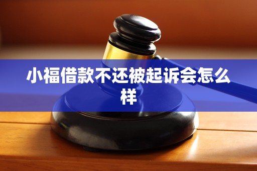 小福借款不还被起诉会怎么样