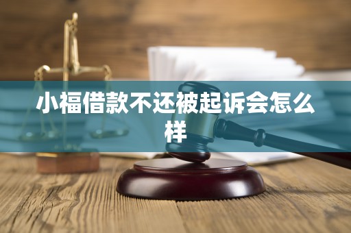 小福借款不还被起诉会怎么样