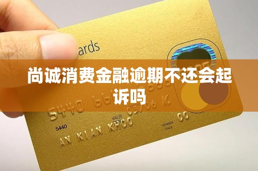 尚诚消费金融逾期不还会起诉吗