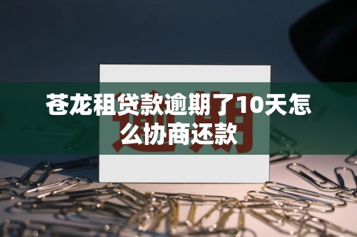 苍龙租贷款逾期了10天怎么协商还款
