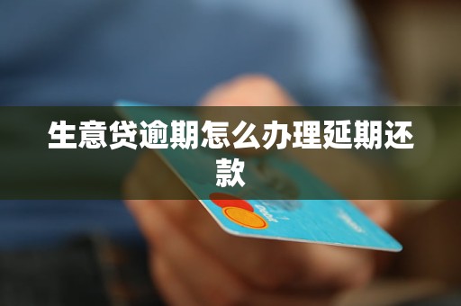 生意贷逾期怎么办理延期还款