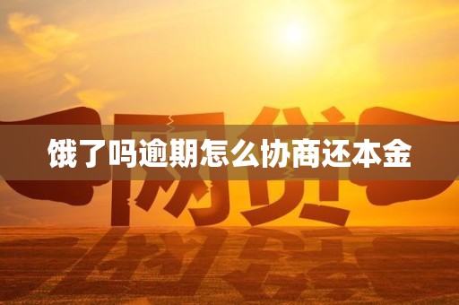 饿了吗逾期怎么协商还本金