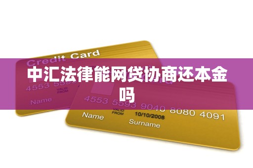 中汇法律能网贷协商还本金吗