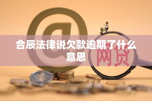 合辰法律说欠款逾期了什么意思