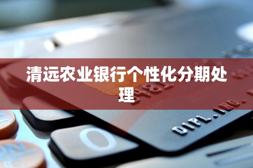 清远农业银行个性化分期处理