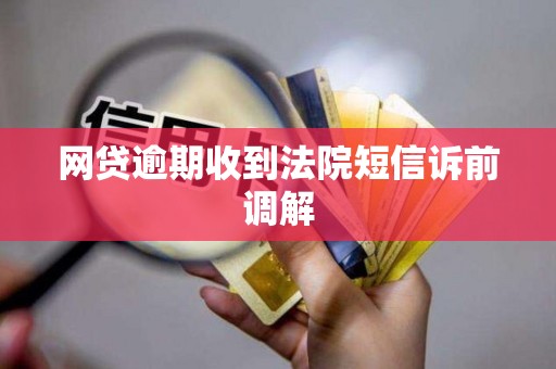 网贷逾期收到法院短信诉前调解