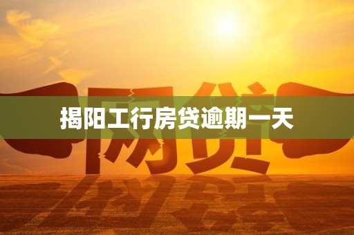 揭阳工行房贷逾期一天