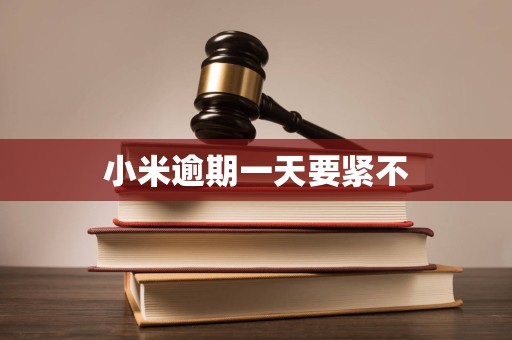 小米逾期一天要紧不