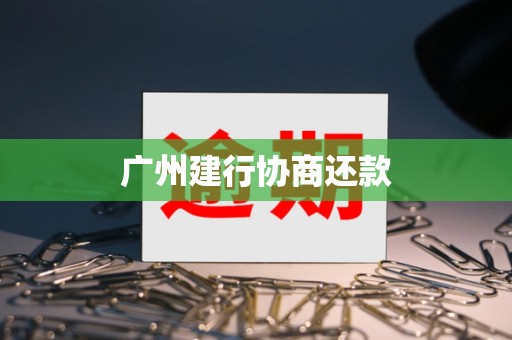 广州建行协商还款