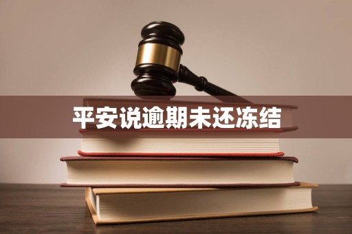 平安说逾期未还冻结