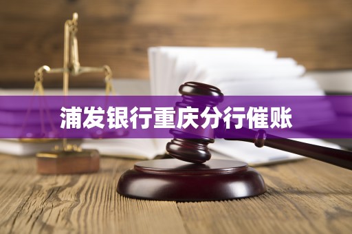 浦发银行重庆分行催账