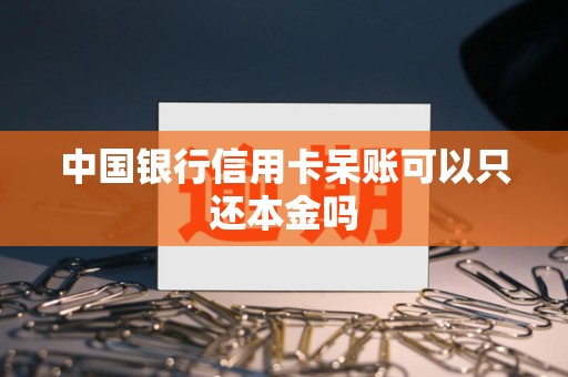 中国银行信用卡呆账可以只还本金吗
