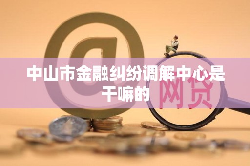 中山市金融纠纷调解中心是干嘛的