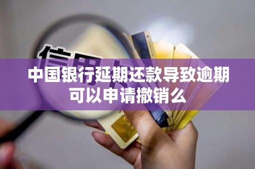 中国银行延期还款导致逾期可以申请撤销么