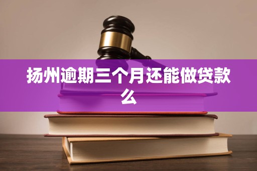 扬州逾期三个月还能做贷款么 扬州逾期三个月还能做贷款么