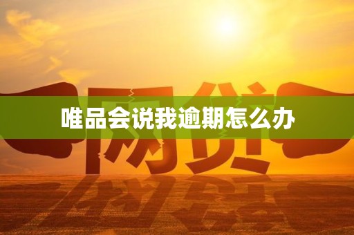 唯品会说我逾期怎么办