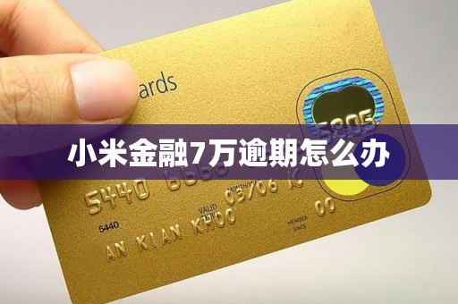 小米金融7万逾期怎么办