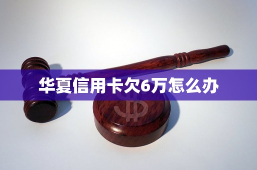 华夏信用卡欠6万怎么办