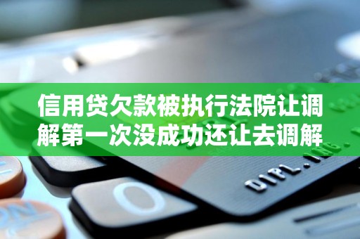 信用贷欠款被执行法院让调解第一次没成功还让去调解
