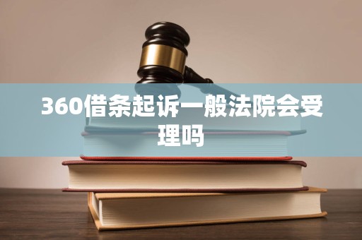 360借条起诉一般法院会受理吗