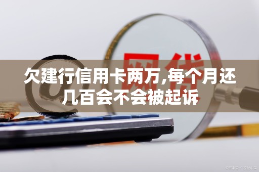 欠建行信用卡两万,每个月还几百会不会被起诉 欠建行信用卡两万,每个月还几百会不会被起诉