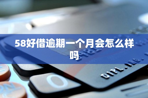 58好借逾期一个月会怎么样吗