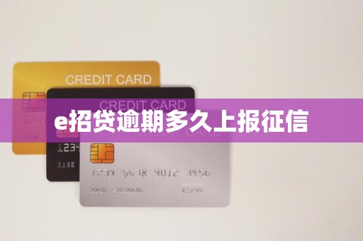 e招贷逾期多久上报征信