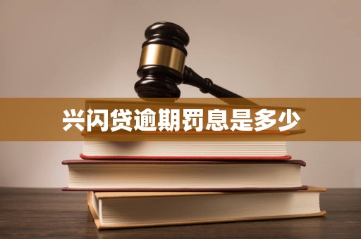 兴闪贷逾期罚息是多少