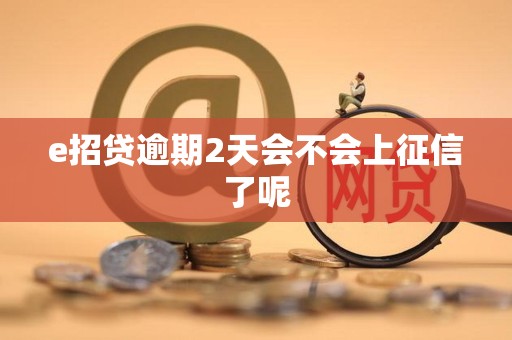 e招贷逾期2天会不会上征信了呢 e招贷逾期2天会不会上征信了呢