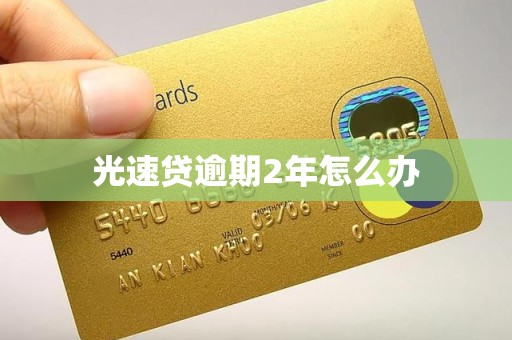 光速贷逾期2年怎么办