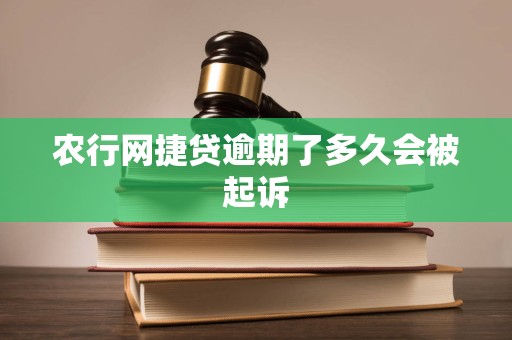 农行网捷贷逾期了多久会被起诉 农行网捷贷逾期了多久会被起诉