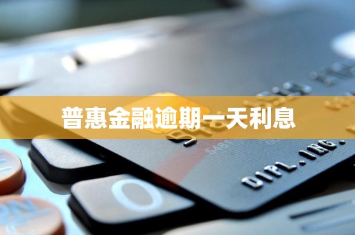 普惠金融逾期一天利息