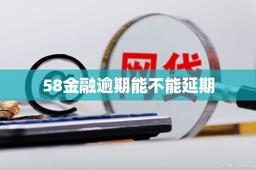 58金融逾期能不能延期